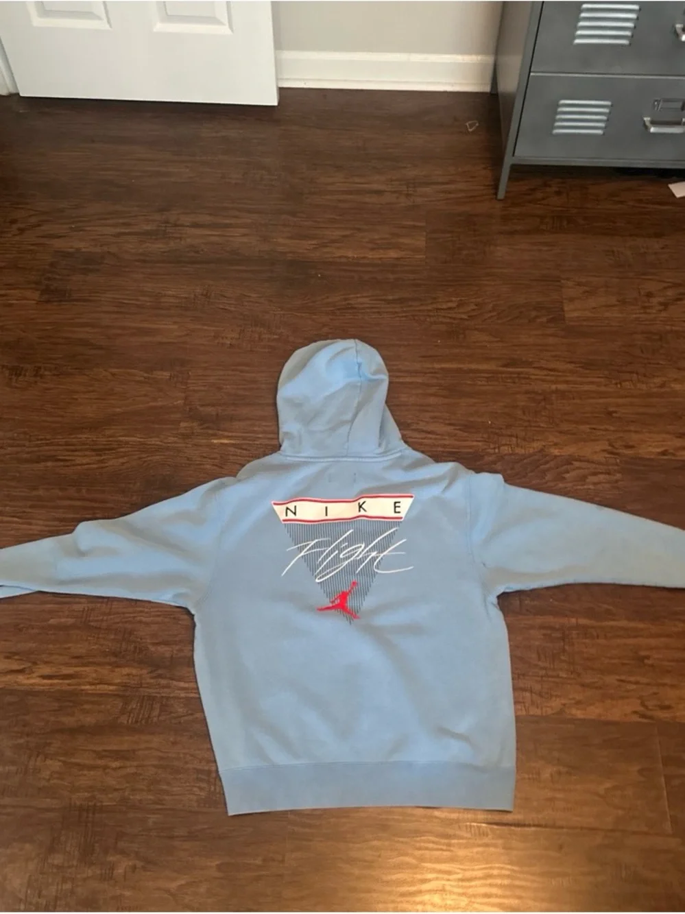 Jordan Light Blue Pullover Hoodie with Jumpman Patch